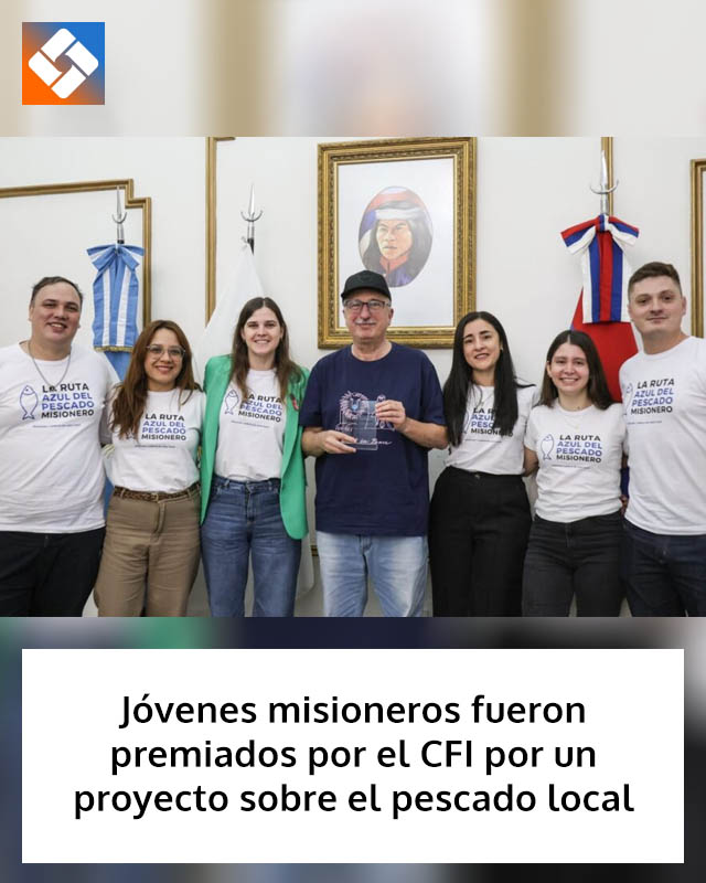 Jóvenes misioneros fueron premiados por el CFI por un proyecto sobre el pescado local