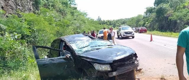 DOS HERMANAS: Una familia resultó herida tras despiste en la Ruta Nacional 14