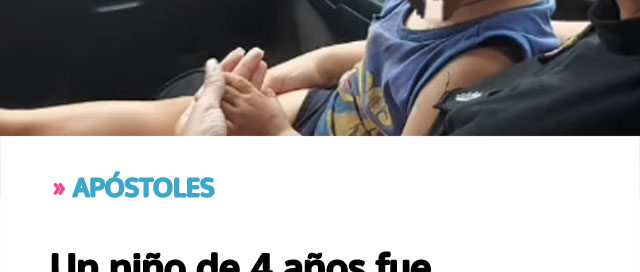 Un niño de 4 años fue resguardado por la Policía tras ser hallado solo en su vivienda