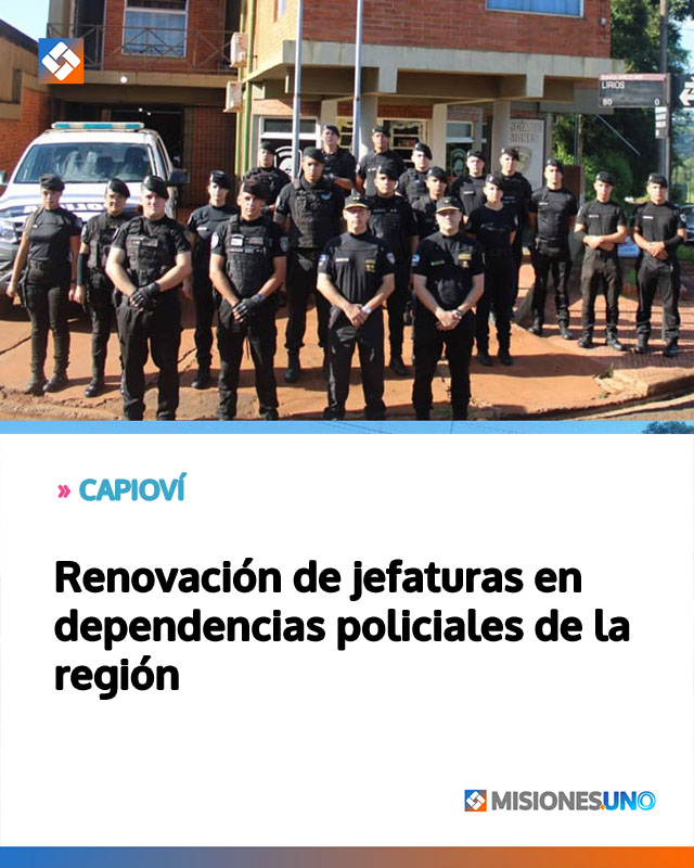 Renovación de jefaturas en dependencias policiales de la región
