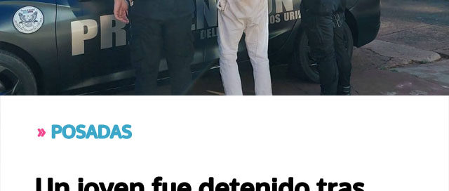 POSADAS: Un joven fue detenido tras intentar sustraer productos de perfumería en una farmacia