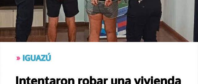 Intentaron robar una vivienda armados con un machete y terminaron detenidos tras un rápido operativo policial