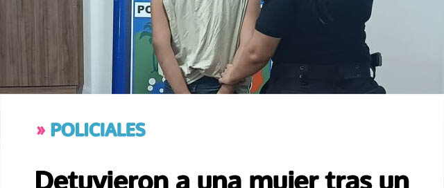 Detuvieron a una mujer tras un ataque con arma blanca a un adulto mayor en Iguazú