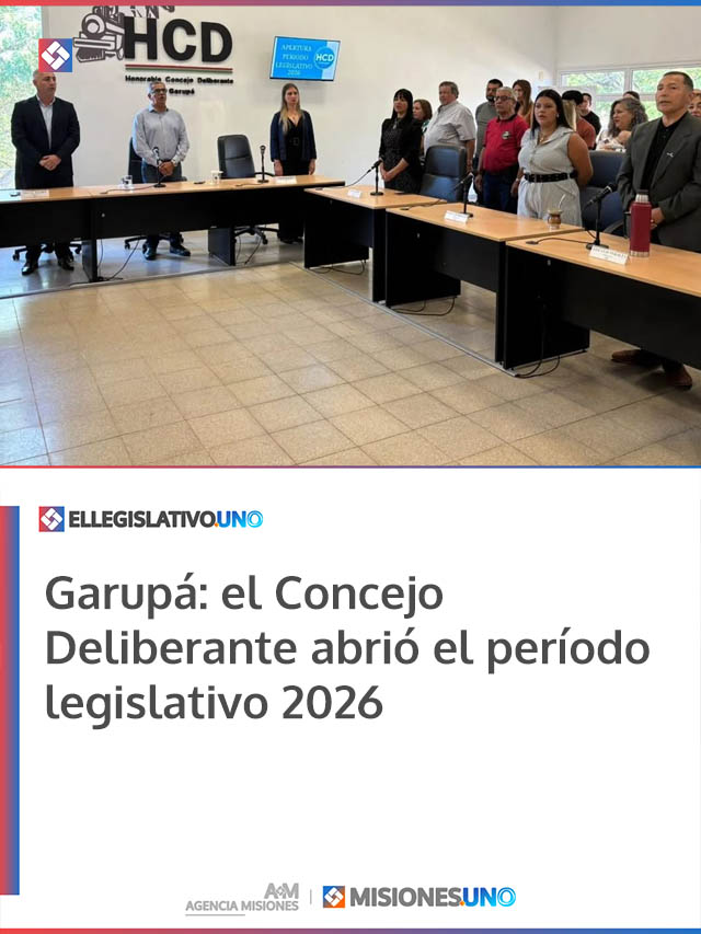 Garupá: el Concejo Deliberante abrió el período legislativo 2026