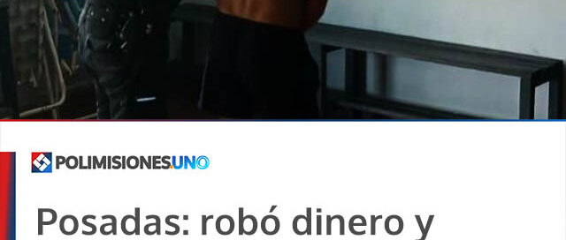 Posadas: robó dinero y mercadería del kiosco de su madre y terminó detenido