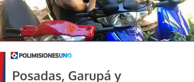 Posadas, Garupá y Candelaria: desarticulan la banda del “Tarta” que robaba y desguazaba motos