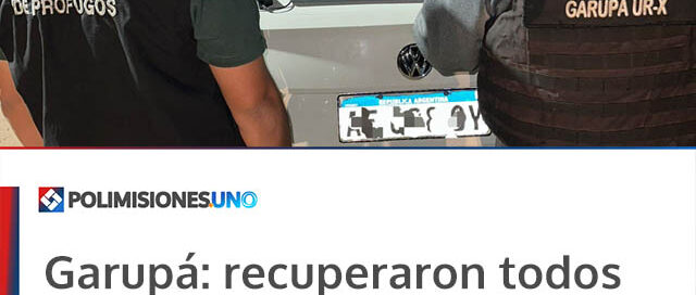 Garupá: recuperaron todos los elementos robados de una vivienda y detuvieron a tres implicados