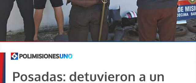 Posadas: detuvieron a un joven por un robo a punta de cuchillo y recuperaron partes de la moto