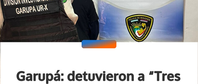 Garupá: detuvieron a “Tres Pelos”, un delincuente con amplio prontuario, tras un hurto